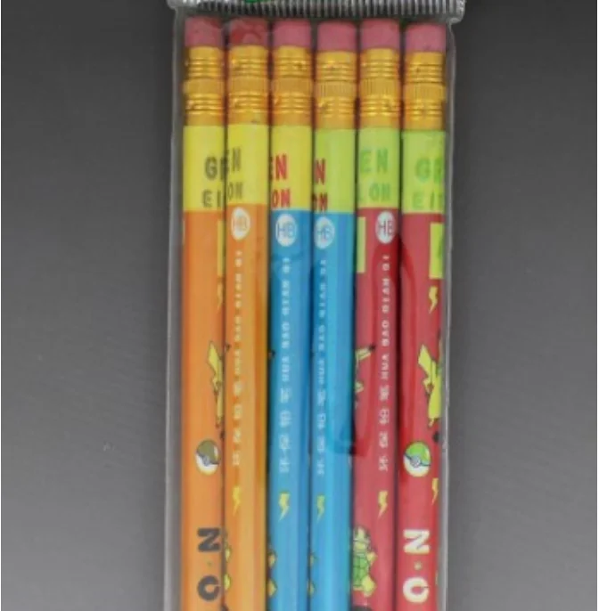 New eco multi-colour kids draw recycled newspaper pencil