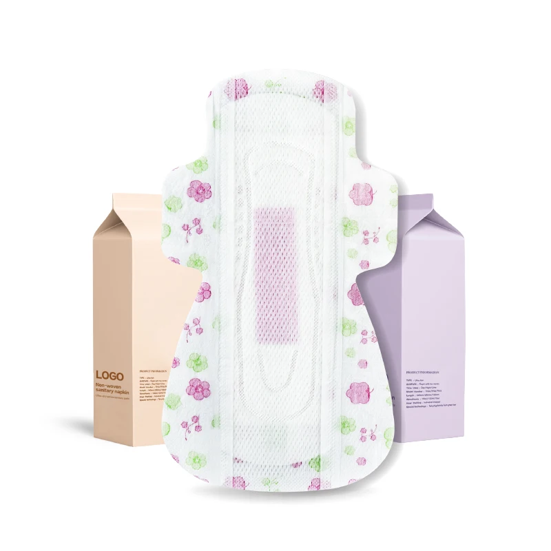 Super Absorbent Female Hygiene Sanitary Towel Active Oxygen 275mm Regular Napkins with Winged Pattern Free Samples