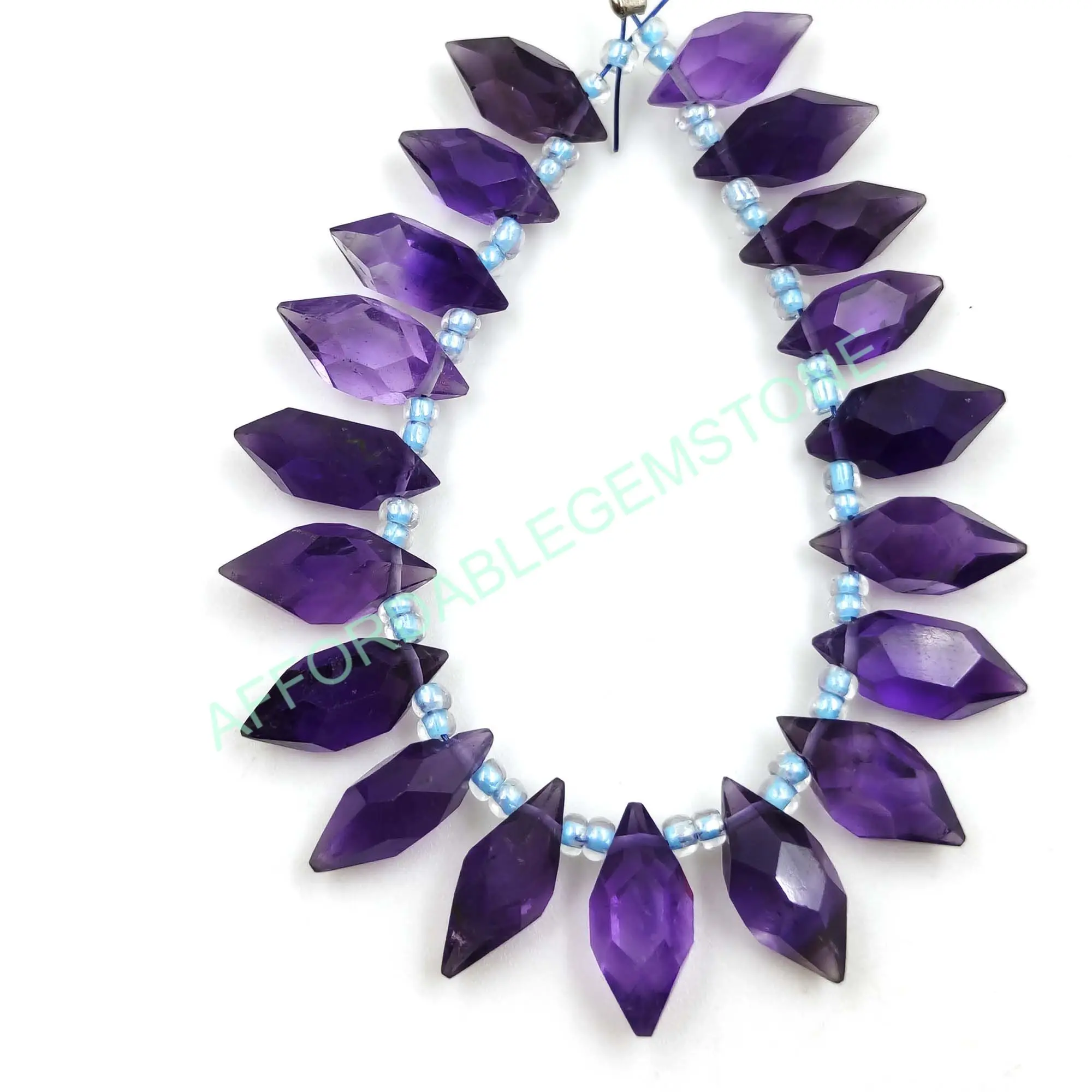 Натуральный Аметист двойной острый карандаш в форме камня сверху просверленного граненые драгоценные камни натуральный аметист ювелирные украшения бусины