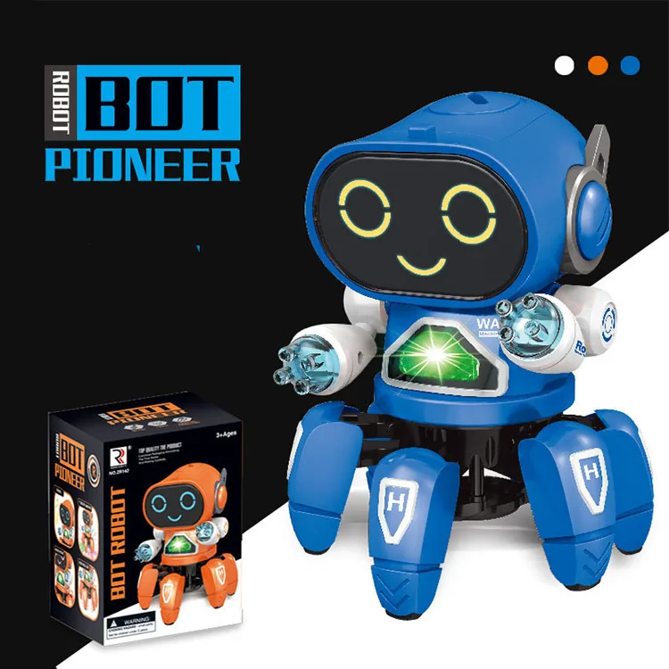2022 Colorful Glowing Singing Smart Intelligent Robot Toys For Kids