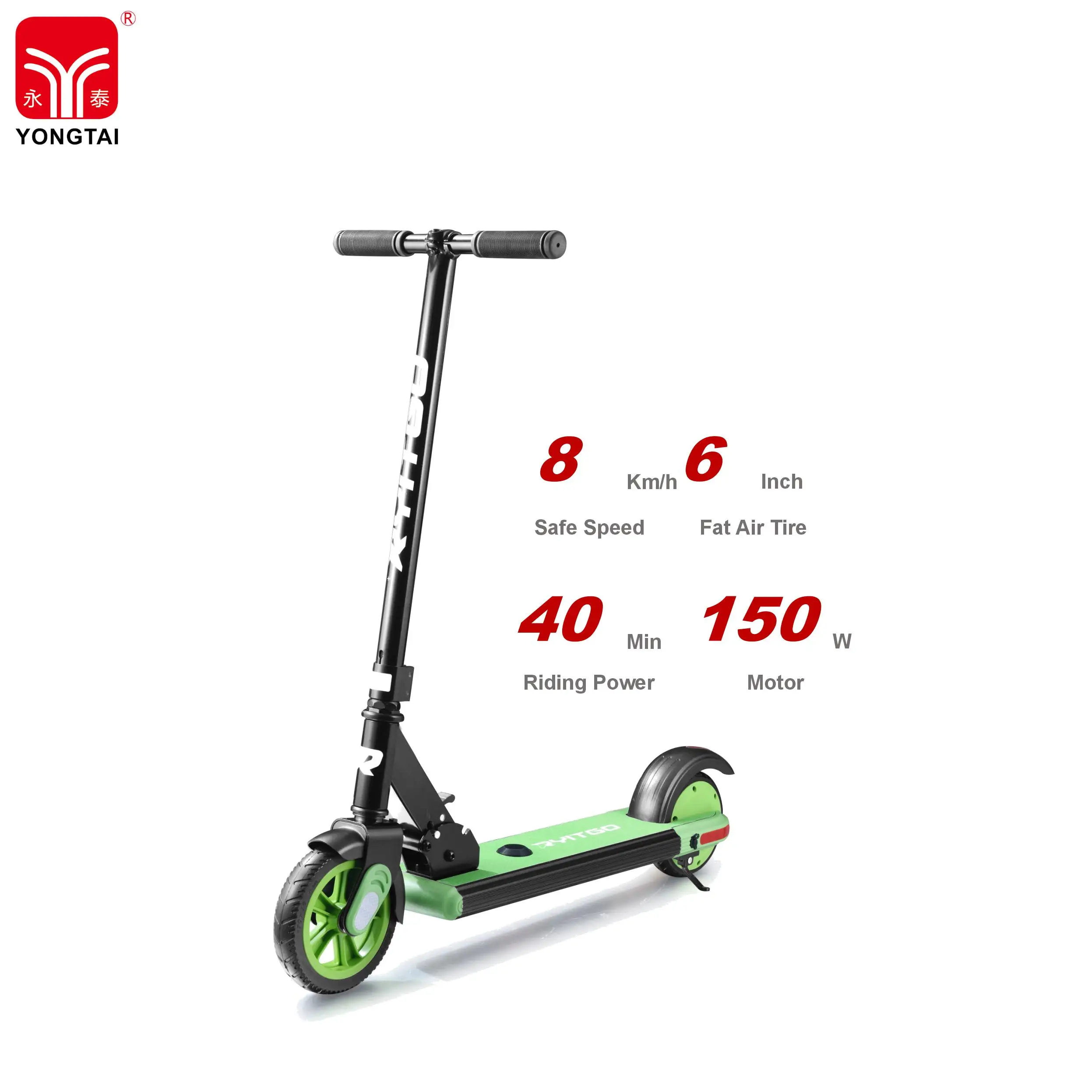 Yongtai Ryitgo Mini Official New 6 Inch 150w Birthday Gift Kick E Scooter Foldable Portable Kids Electric Scooter