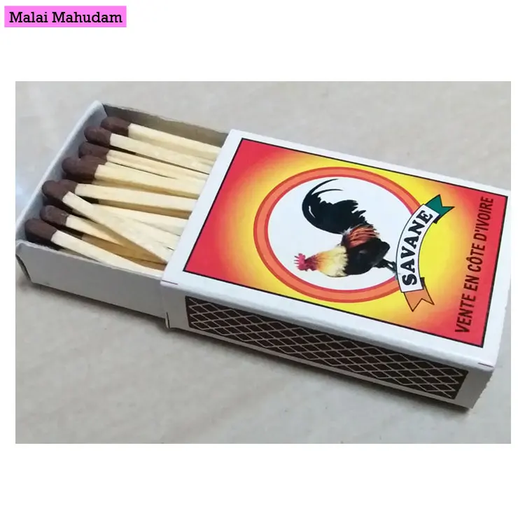 Top Seller Bulk Exporting Safety Matches/Match Sticks for Kitchen Customizable Color Wooden Match Heads Black Red Colorful