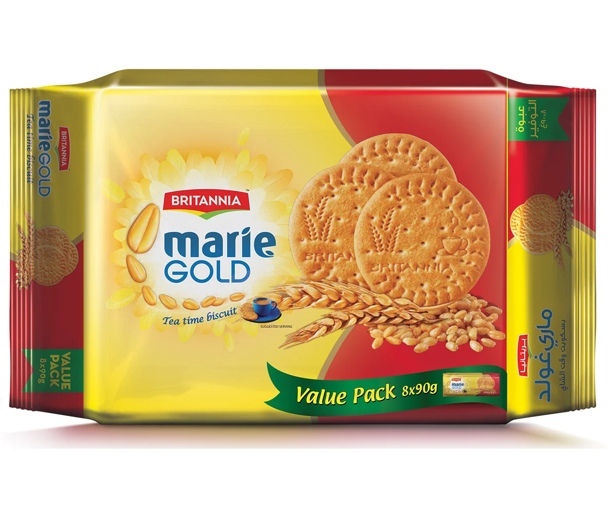 Лидер продаж печенье высшего качества из Великобритании золотая упаковка 8x90