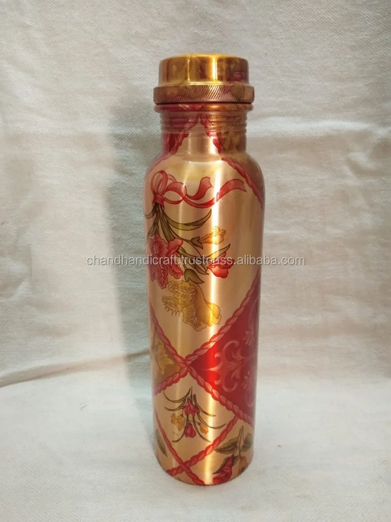 100% Pure copper Water Bottle (Food Safe Approved)