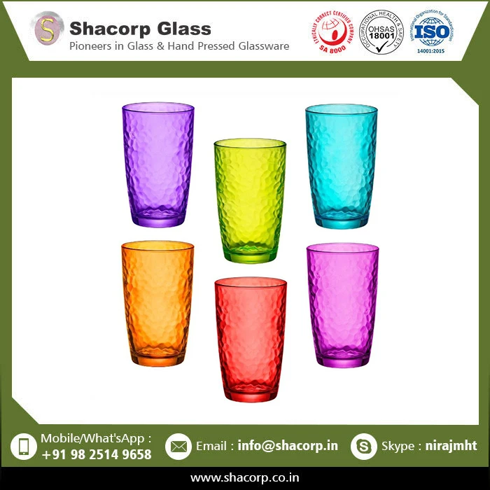 Top Selling Home Decorative Drinking Colored Glass Available At Wholesale Price