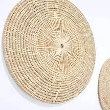 Handmade Rattan Wall Hanging Basket Wall Art Decor for Home Rattan Hand Woven Decorate Made In Vietnam