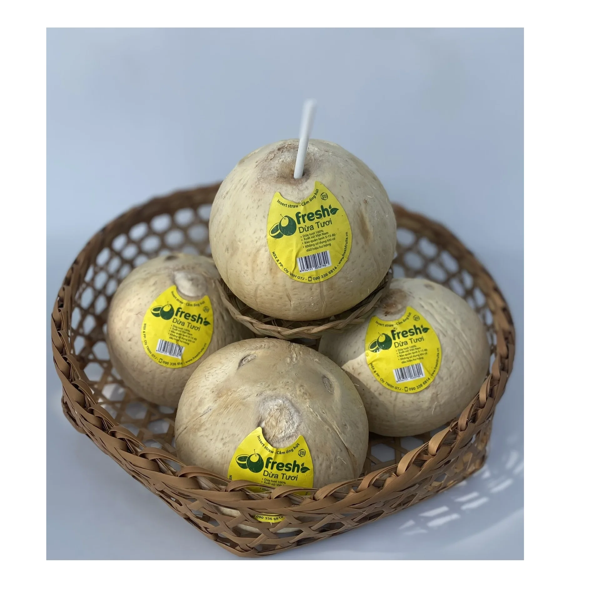 
Four Weeks Shell Life Pulp and shell Grade A Packing Young Coconut Fresh Convenient Coconut from Vietnam 