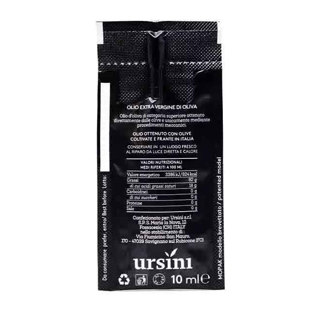 Итальянское Экстра натуральное оливковое масло одна порция 10 мл-400 штук в коробке-для horeca