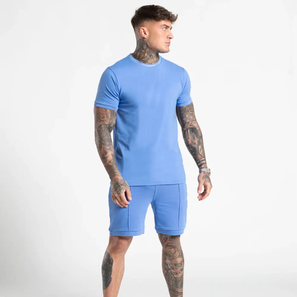 Premium quality wholesale breathable summer sets for men with your logo and sizes customize summer sets