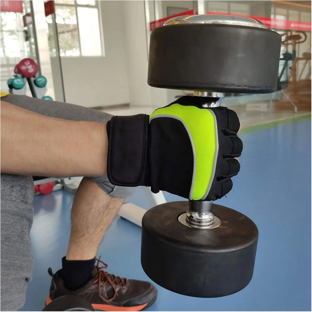 wholesale adjustable great grip custom logo keeper Cross Fit Training Workout fingerless Exercise Weight lifting gym Gloves