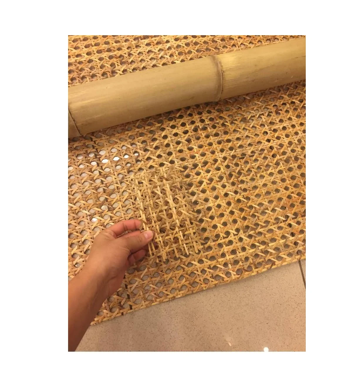  Ротанговый тканевый рулон настоящего тростника для стула стола потолка фона декор стен мебель материал // Рейчел + 84 896436456