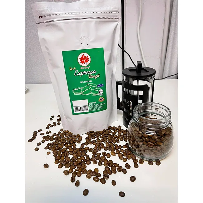 Лидер продаж кофейные зерна из Бразилии жареные арабики 500 г в упаковке сертифицировано Halal & Mest изготовлено Малайзии