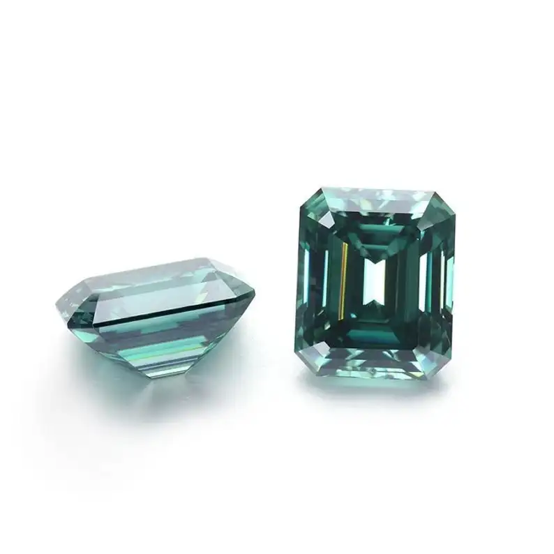 Genuine Loose Moissanite Vivid Green Emerald Diamond Excellent Cut VVS 1.00 to 5.00 Carat Use For Jewelry, Ring, Pendant