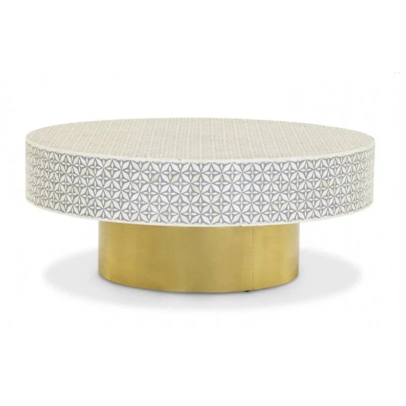 TOP SELLING MOTHER OF PEARL INLAY BONE INLAY COFFEE TABLE LUXURY HOME FURNITURE WOODEN COFFEE TABLE MANUFACTURED IN INDIA