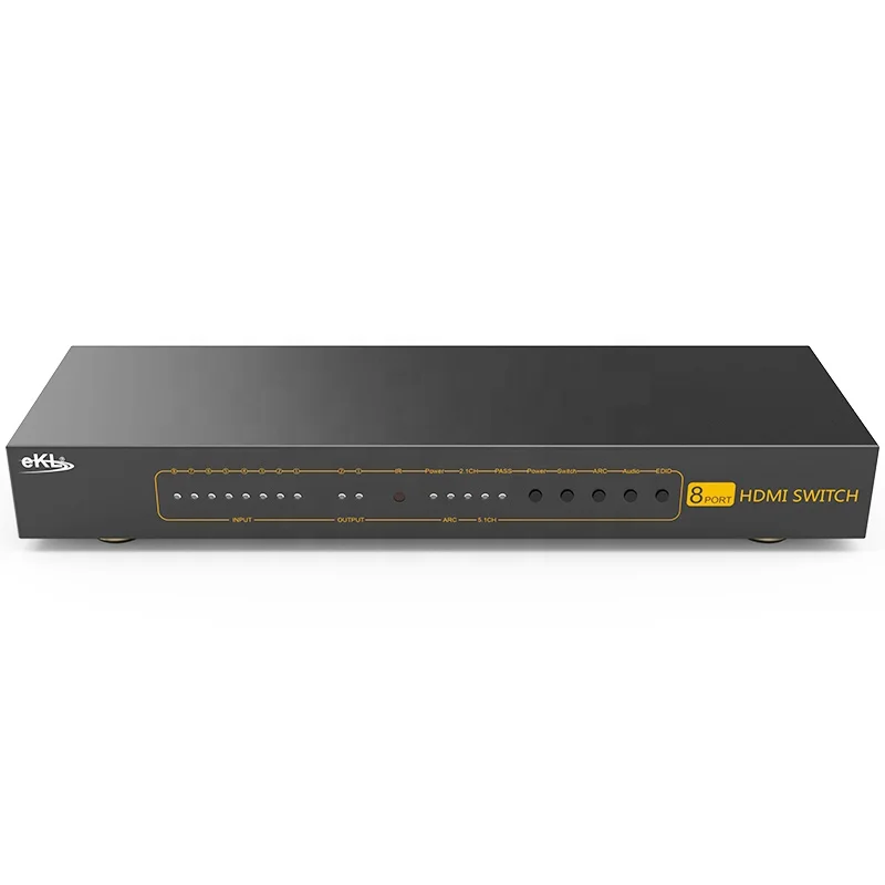  Hdmi переключатель с пультом дистанционного управления 8 в 1/2 коаксиальный/3 5 мм аудио HDMI 1 4