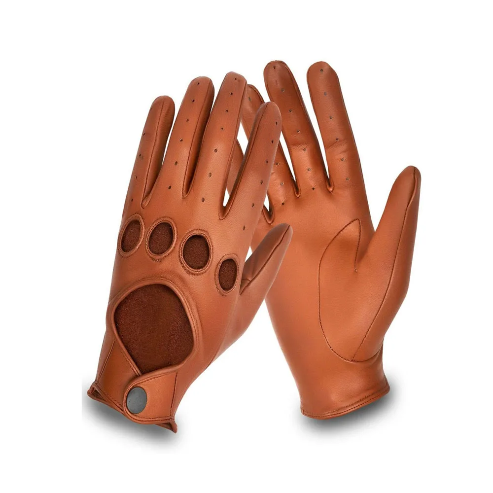 New Fashionable Cowhide Leather Driving Gloves For Hand Safety Driving Gloves