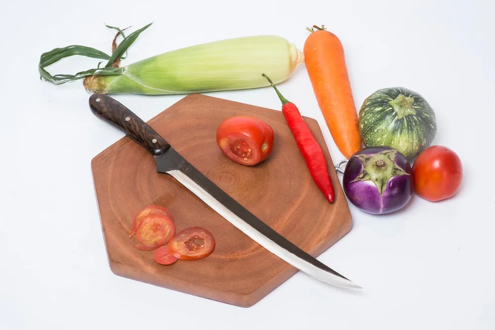 New  Fish fillet 210  Meat fillet 210  Hand Forged Knife  Wooden Handle Japanese Knife Kitchen