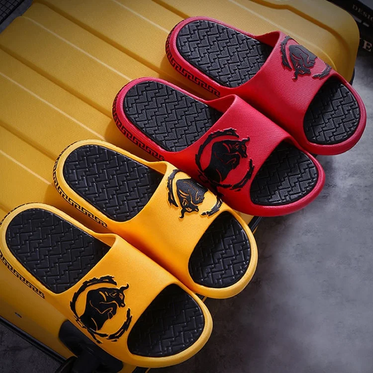 
Indoor Slippers Soft PVC Summer Shoes Woman Men Home Sandals Anti-slip Female Lovers Massage Bathroom Slipper 