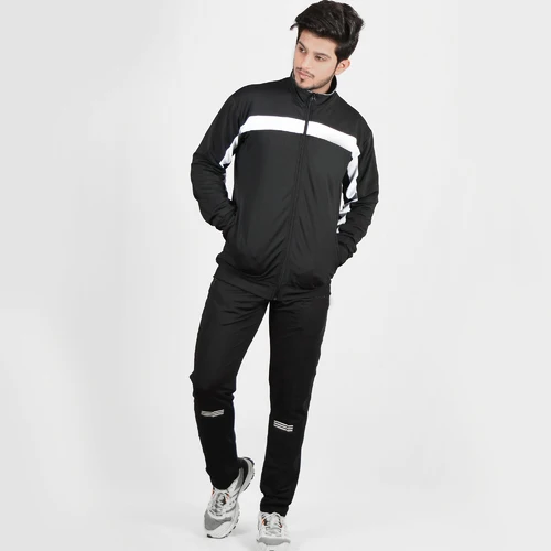 100% Polyester Tracksuit Jogging Sports Track Suit With Custom Embroidery Label tracksuits