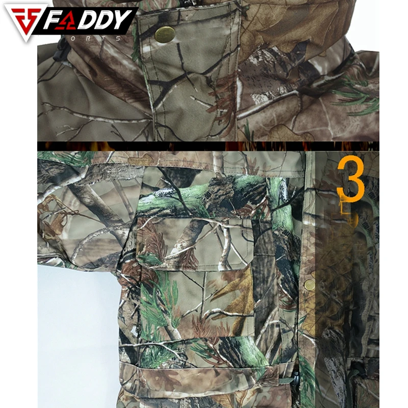 Winter Warm Hunting Clothes Thicken Birds Fishing Outdoor Fabric Bionic Camo Ghillie Suit Sniper Hunting Camouflage Clothes