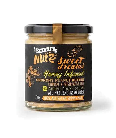 Арахисовое масло с медом 270 г x 6 австралийского производства с арахисом из Австралии