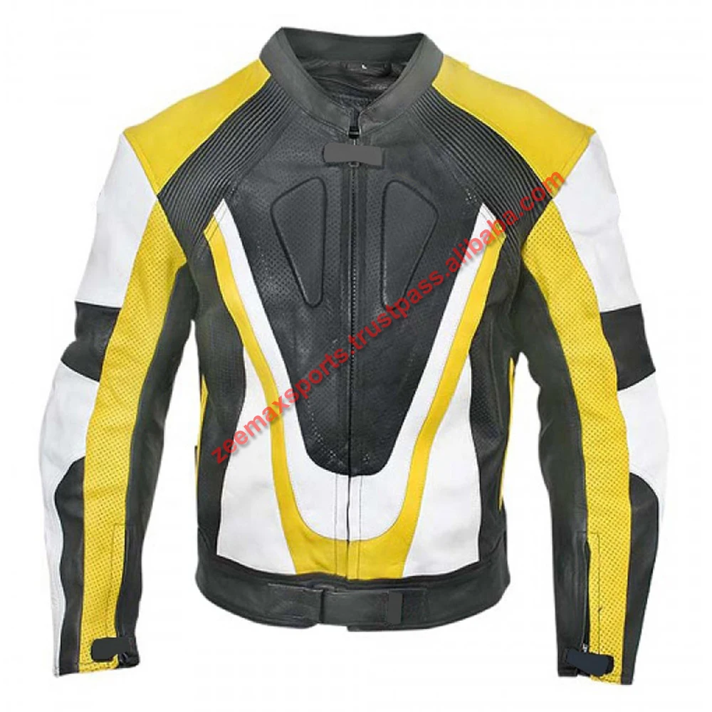 Мотоциклетная кожаная куртка с полной защитой для лучших мотоциклетных курток