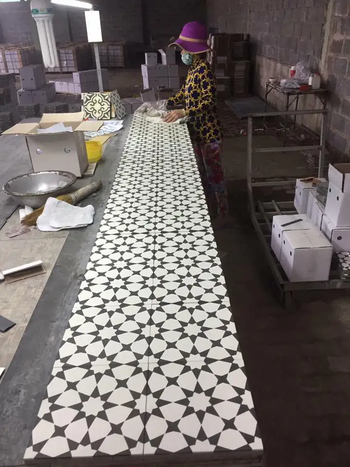 Vietnam encaustic handmade cement tiles 200 x200