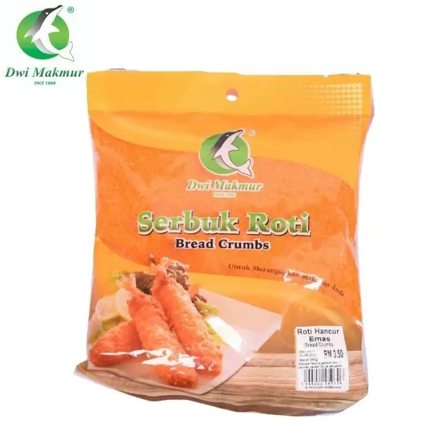 Recommend Product Lower Price 250g Dry Yellow Orange Breadcrumb Wheat Golden Breacrumbs for fry Chicken Shrimp from Malaysia