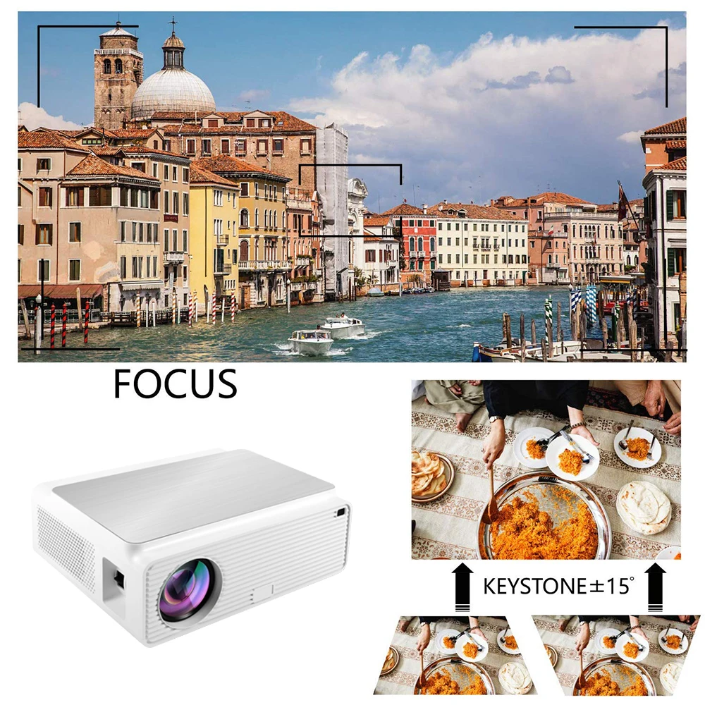 
Full HD 1080P Projector 4K 6500 Lumens Cinema Projector Android 8.0 1+16GB andrFull HD 1080P Projector 4K 6500 Lumens Cinema Projector Android 8.0 1+16GB