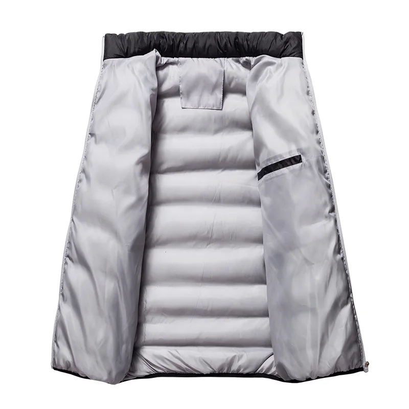 Wholesale winter man fashion coat long sleeve stand collar keep warm simple solid color cotton jacket for men clothing