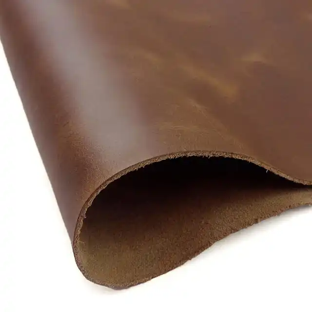 crazy horse leather, plain pull up leather, finished oil pull up leather,