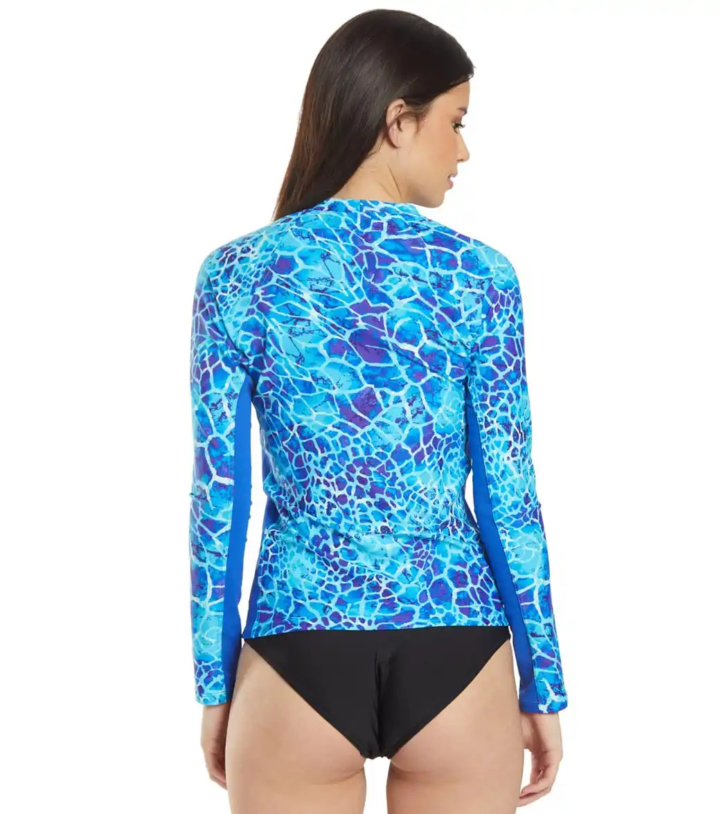 Professional Long sleeve women swimming T shirt rash guards shirt lady rashguards swimwear