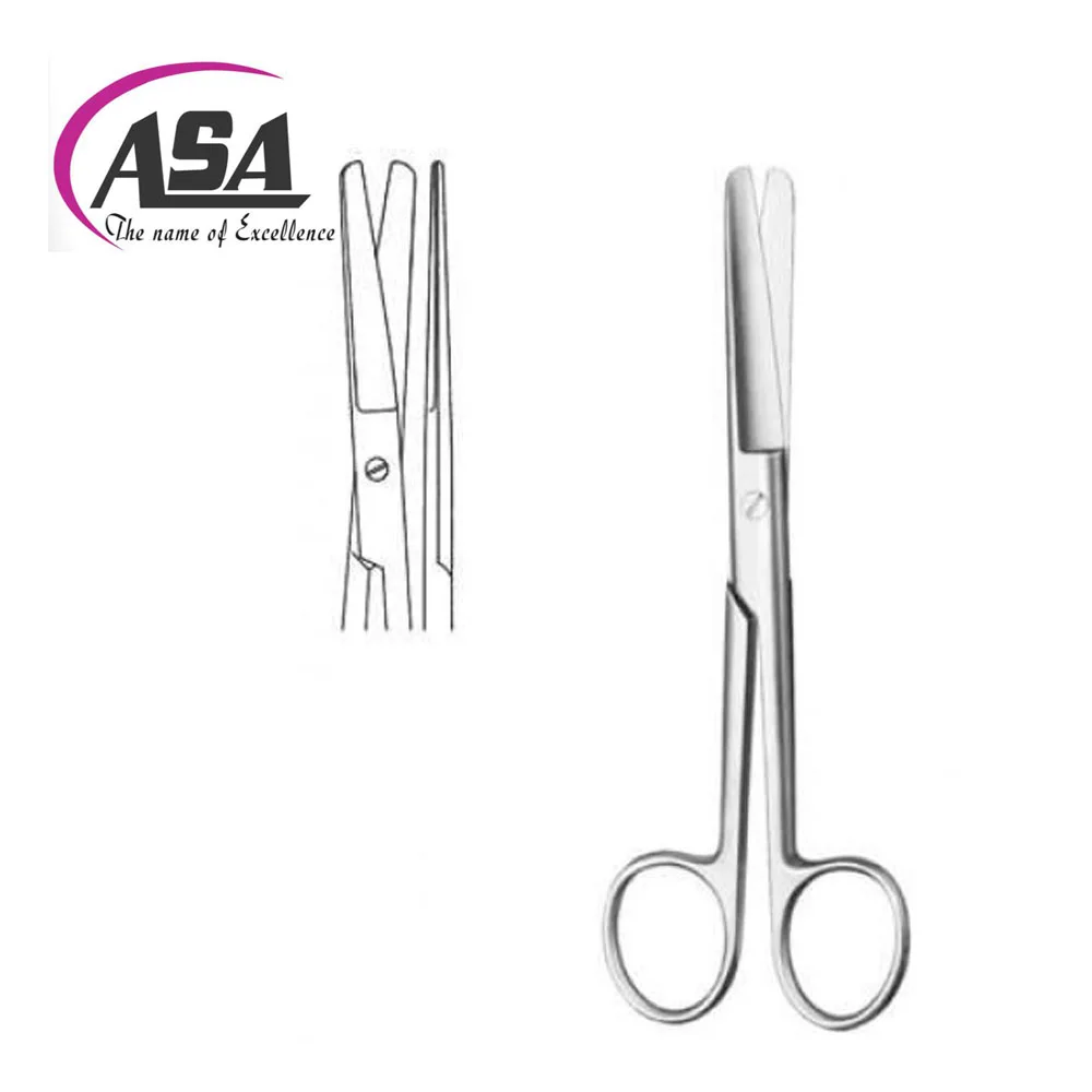 Disposable Surgical Scissor operating blunt tips straight cheap price multiple usage