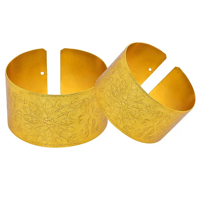 Metal Sheet Napkin Holder Ring With Silver Plating Finishing Round Shape Fancy Design Premium Quality For Serving