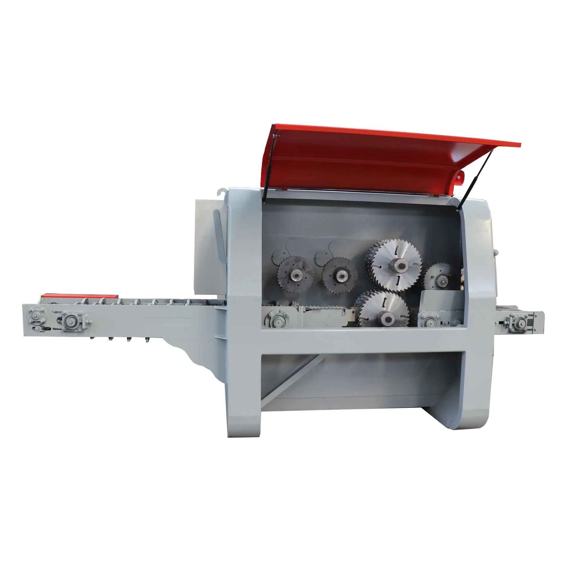 High-output Twin-axis Log Multiple RipSaws Timber Multi-blade Rip Saw Machine for Sales
