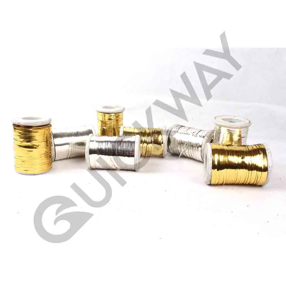 Gold and Silver French Bullion Wire For bullion Wire Flat embroidery Work