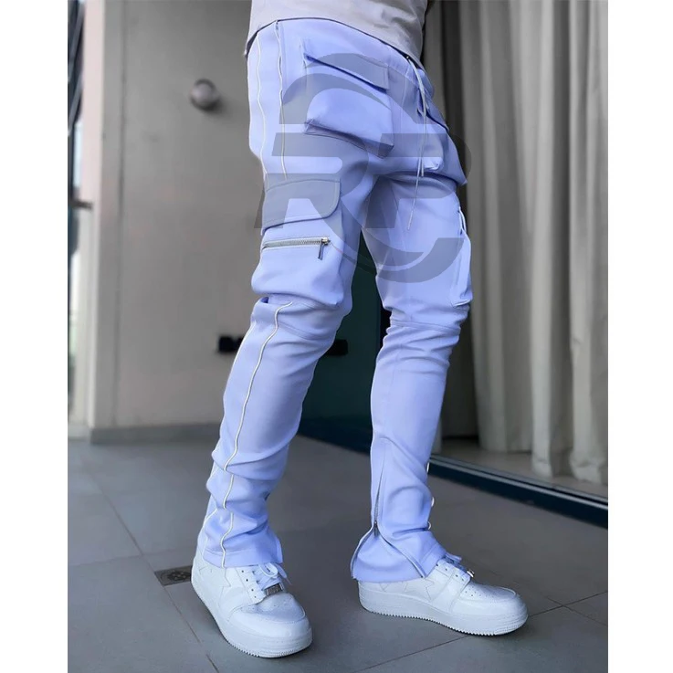 Mens Cargo Pants Gyms Fitness Sportswear Reflective Trouser Men Casual Jogger Pant Hip Hop Streetwear Joggers Sweatpants