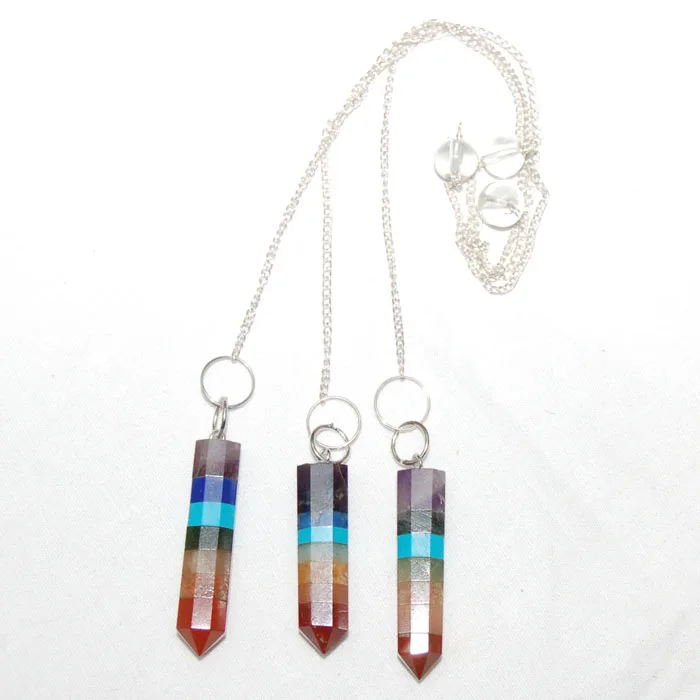 Crystals Healing Stone Crystals Wholesale Bulk Chakra Pencil Pendulum | Pendulum with Chain Supplier