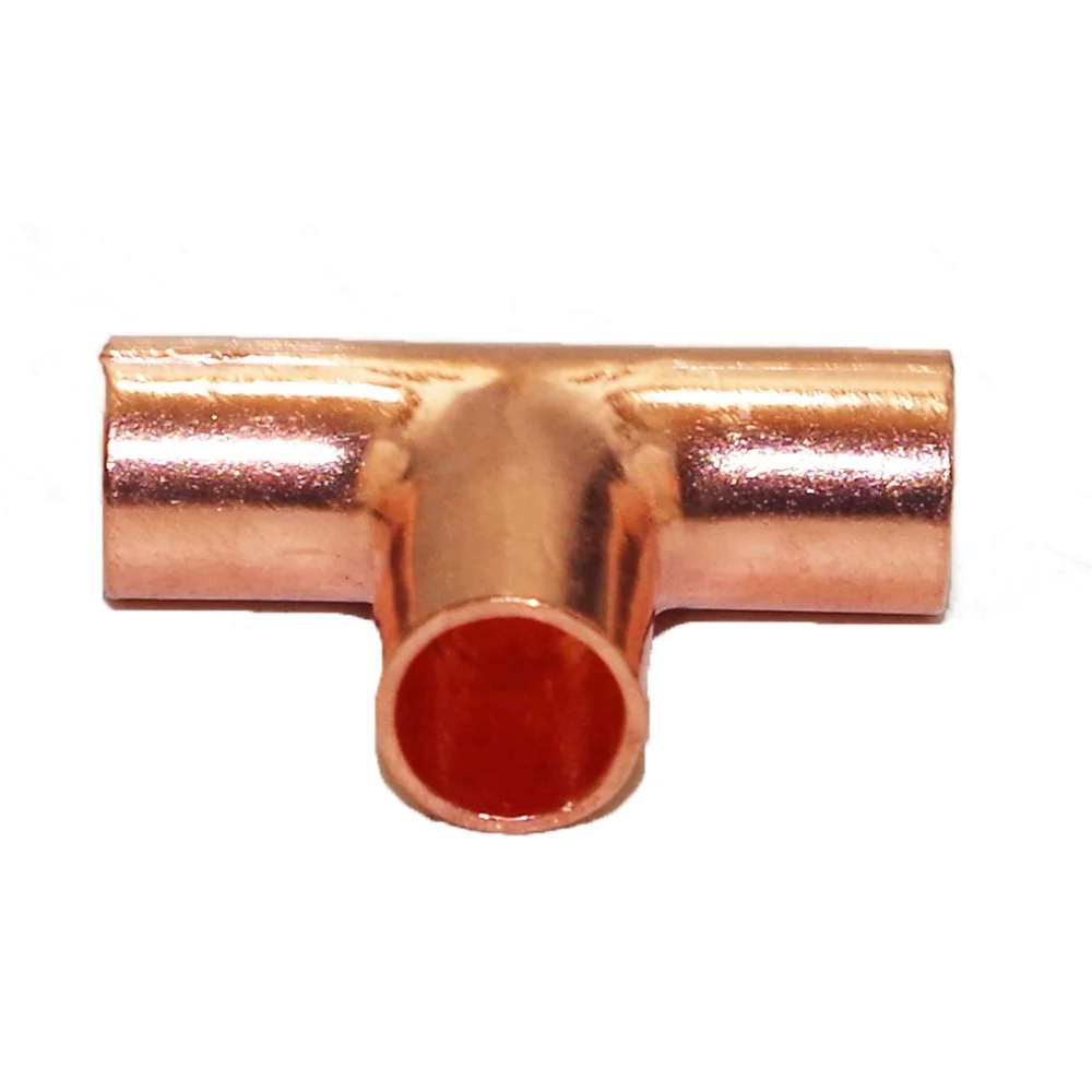 Copper Fitting 3 Way for AC and Plumbing 5/16 Inch Copper Equal Tee
