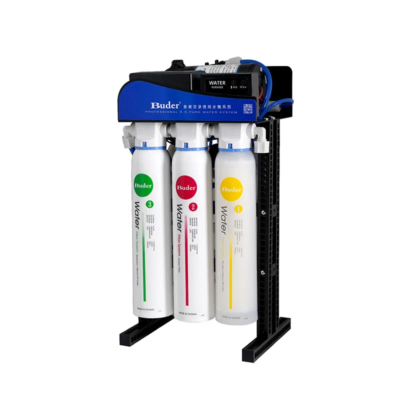 [Taiwan Buder] Chlorine removal 600GPD reverse osmosis system installation with quick change filter cartridge