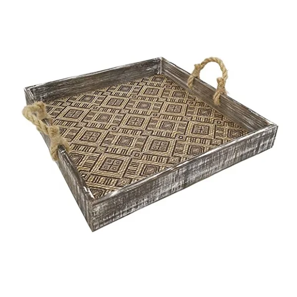 Лидер продаж посеребренный дизайнерский сервировочный поднос ручной работы для гостиничных принадлежностей посуда еды