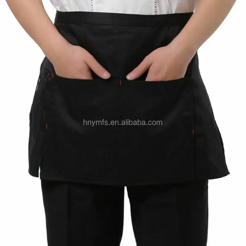 
Waiter Server Half Short Aprons Kitchen Restaurant for Women Men Waitress 