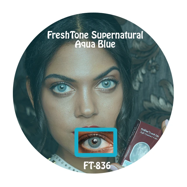 50 цветов FreshTone Super Naturals цветные контактные линзы корейская косметика для глаз Оптовая Продажа Цветных контактов