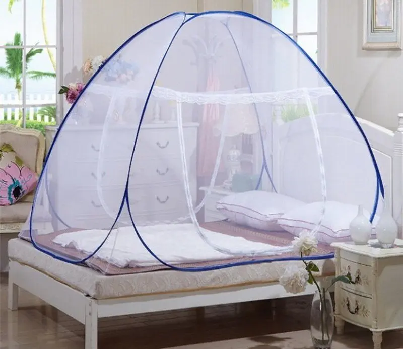 Настраиваемая Выдвижная москитная сетка для кровати самооткрывающаяся складная полноразмерная полноцветная