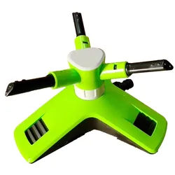 3-arm Plastic Rotating Sprinkler Garden Lawn Sprinkler Automatic Water Sprinkler 360 Degree Rotating 3 Arms Irrigation System
