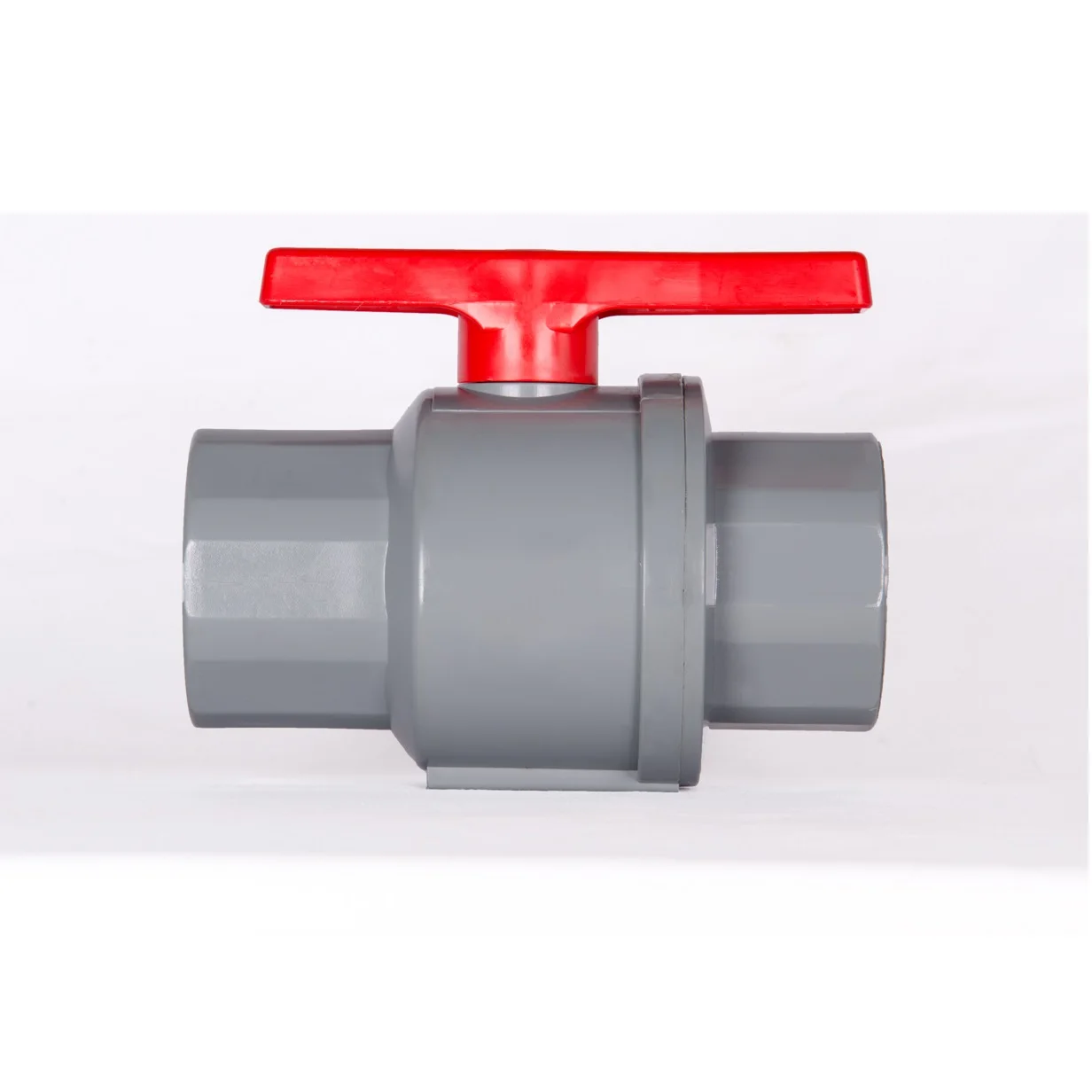 Normal Temperature Hand Operated Threaded Ball Valve Red Handle Export From Vietnam
