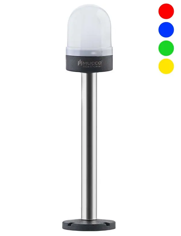 High Sound Steady Flashing Strobing Rotary Light Options , 4 different colors with  RGB LED technology M22 RGB Warning Light