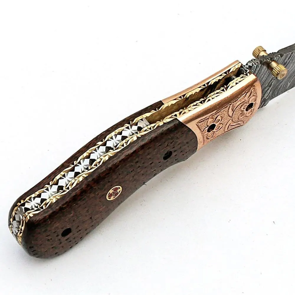 Новое поступление профессиональный дамасский складной нож | Самый продаваемый в Пакистане