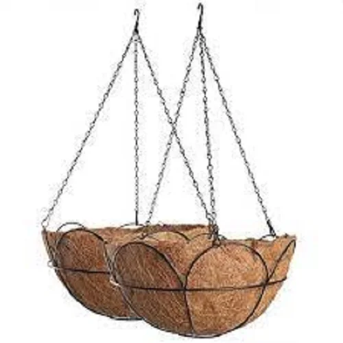 Wholesale Hot Sell12 inch coco hanging basket planter pot coco Hanging Storage Basket
