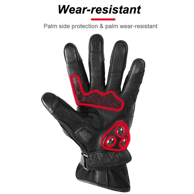 Suomy Women Pink Goatskin Motorcycle Riding Gloves Long Full Finger Scooter Electric Bike Gloves Cycling Racing Motocross Luvas